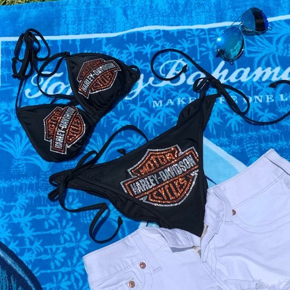 HarleyDavidson Swim New Style Harley Davidson Branded Bikini